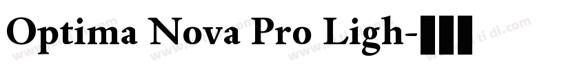 Optima Nova Pro Ligh字体转换